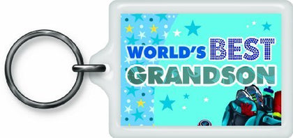 World's Best Grandson Sentimental Keyring