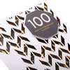 100th Birthday Card Laser-cut 3D Design with Copper Foil Details