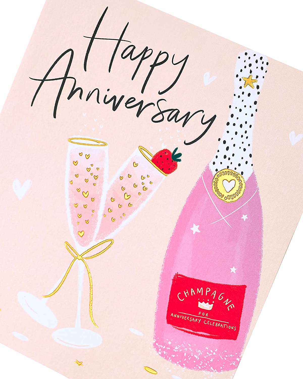 Champagne Design Anniversary Card for Couple – Collect Cards