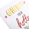 Contemporary Text Based Design Girlfriend Birthday Card