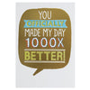 Thank You Card '1000x Better'