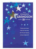 Wonderful Grandson Hanging Stars Age 18th Birthday Card