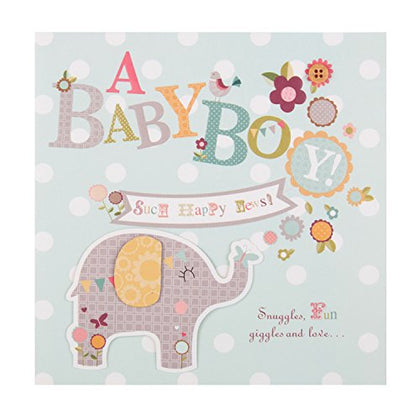 Baby Boy Congratulations Greeting Card