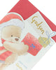 Godson Christmas Card Festive Teddy Bear Design