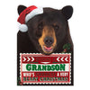 For Granson Dog Shape Die Cut Design Very Beary Christmas Card