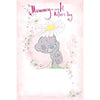 To Mummy 1st Mother's Day Tatty Teddy Holding Flower Desing Mother's Day Card