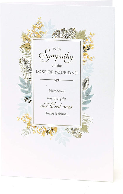 Loss of Dad Nice Verse Memories Deepest Sympathy Card