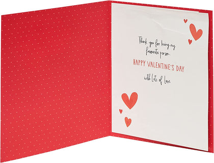 To My Husband Heart Design Valentine's Day Card