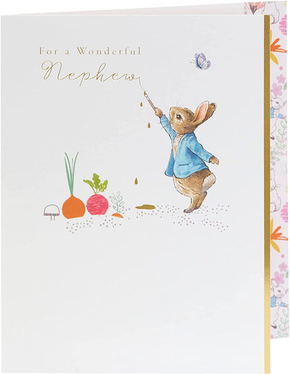 Peter Rabbit Birthday Card for Nephew