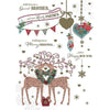 Brother And Partner Lovely Deers Design Christmas And New Year Card