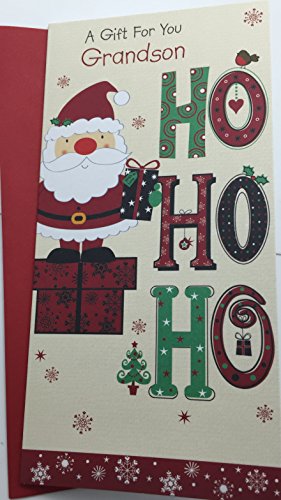 Grandson Traditional Christmas Money Wallet Card