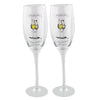 Boxed Pair of Champagne Flutes Congratulations Tracey Russell Coffee And Cream