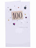 Diamante Embellishment 100th Happy Birthday Greeting Card