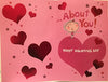 To My Gorgeous Girlfriend Pink Valentine's Day Card With Badge