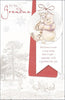 For Grandma Winnie The Pooh Sparkling Snow Design Christmas Card