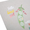 Cute Peapod Design Baby Girl Birth Congratulations Card