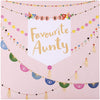 Favourite Aunty Tropical Sunglow Birthday Card