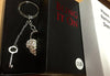 Crystals Key & Lock Keychain Made with Crystals