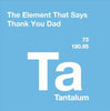 The Element That Says Thank You Father's Day Card