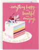 Good Mail Birthday Card or Bridal Shower Fancy Layered Cake