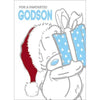 Fantastic Godson Me to You Bear With Present Christmas Card