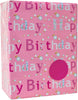 Pink Happy Birthday Wrapping Paper  2 Sheets and 2 Tags