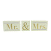 Amore MDF White Box Sign Mr And Mrs Mantel Blocks