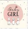 Peter Rabbit Baby Girl Arrival Card