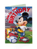 Pack of 6 Mickey Mouse With Football Design Birthday Cards