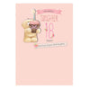 Wonderful Daughter Gus Teddy With Cup Cake Design 18th Birthday Card