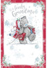 To a Lovely Grandma Tatty Teddy With Xmas Shopping Bags Design Christmas Card