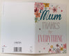 Mum Thanks For Everything Mother's Day Card