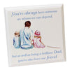 Dad And kids Freestanding MDF Plaque With Verse