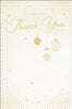 Sparkling Gold Star Design Thank You Christmas Card