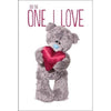 3D Holographic One I Love Me to You Bear Valentines Day Card