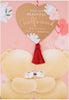 Cute Forever Friends Keepsake Design Large Birthday Card for Girlfriend