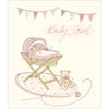 Luxury Hand Finished New Baby Girl Card