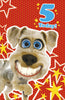 5th Today Funny Dog Design Birthday Card