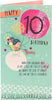 3D Elements Design 10th Birthday Card