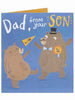 No1 Dad From Your No1 Son Cute Father's Day Greeting Card Lucky To Have You!