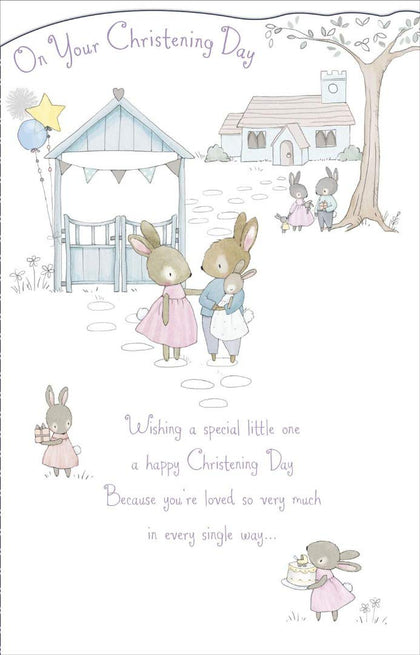 On Your Christening Day Greeting Card