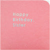 Contemporary Patterned Design Braille Birthday Card for Sister