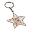 Star Shaped Congratulation Keyring