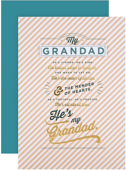 Classic Text Design Father's Day Card for Grandad