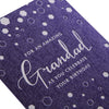 Birthday Card for Grandad Contemporary Textured Foil Design