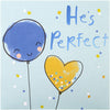 Cute Balloons Design Baby Boy Birth Congratulations Card