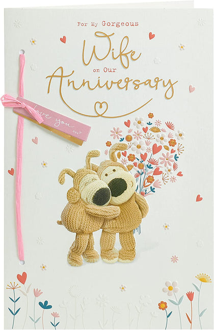 Cute Design Boofle Wife Anniversary Card