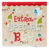 Extra Special Boy Christmas Rhyming verse Story-Based Large Handmade Card