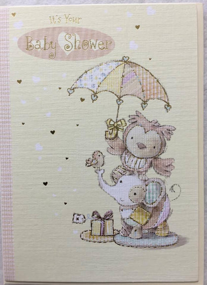 It's Your Baby Shower Gold Foil Finished New Baby Card