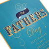 Big Thanks Gold Foil Finished Father's Day Card